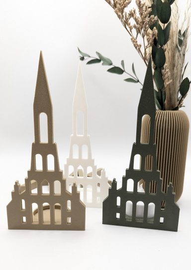 Kirche LED Teelichthalter | Dekorative Kirche